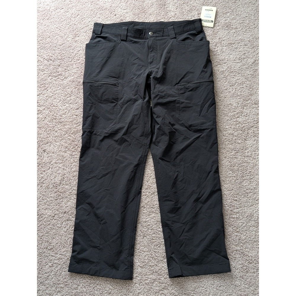 Duluth Mens Flexpedition Relaxed Fit Cargo Pants Black 38x32 NWT Stretch Active